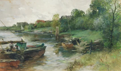 Uitzicht op de Este bij Cranz, 1888-1889
